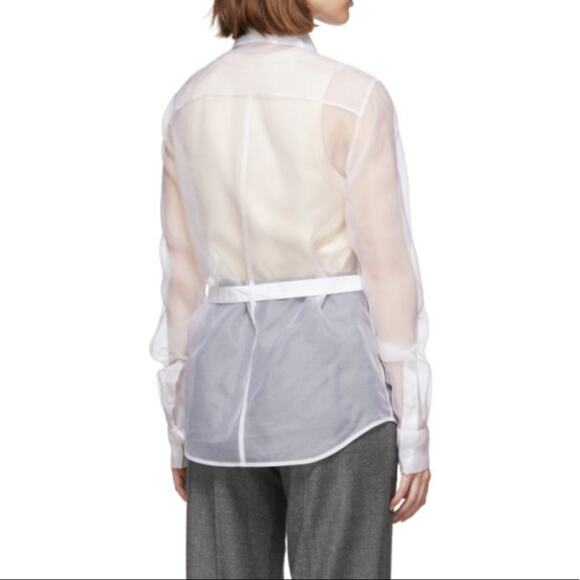 HELMUT LANG Detachable-Bib Shirt Large - Picture 4 of 7